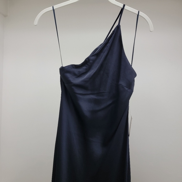 One Shoulder Silky Midi Dress - Picture 4 of 6